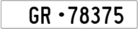 Trailer License Plate
